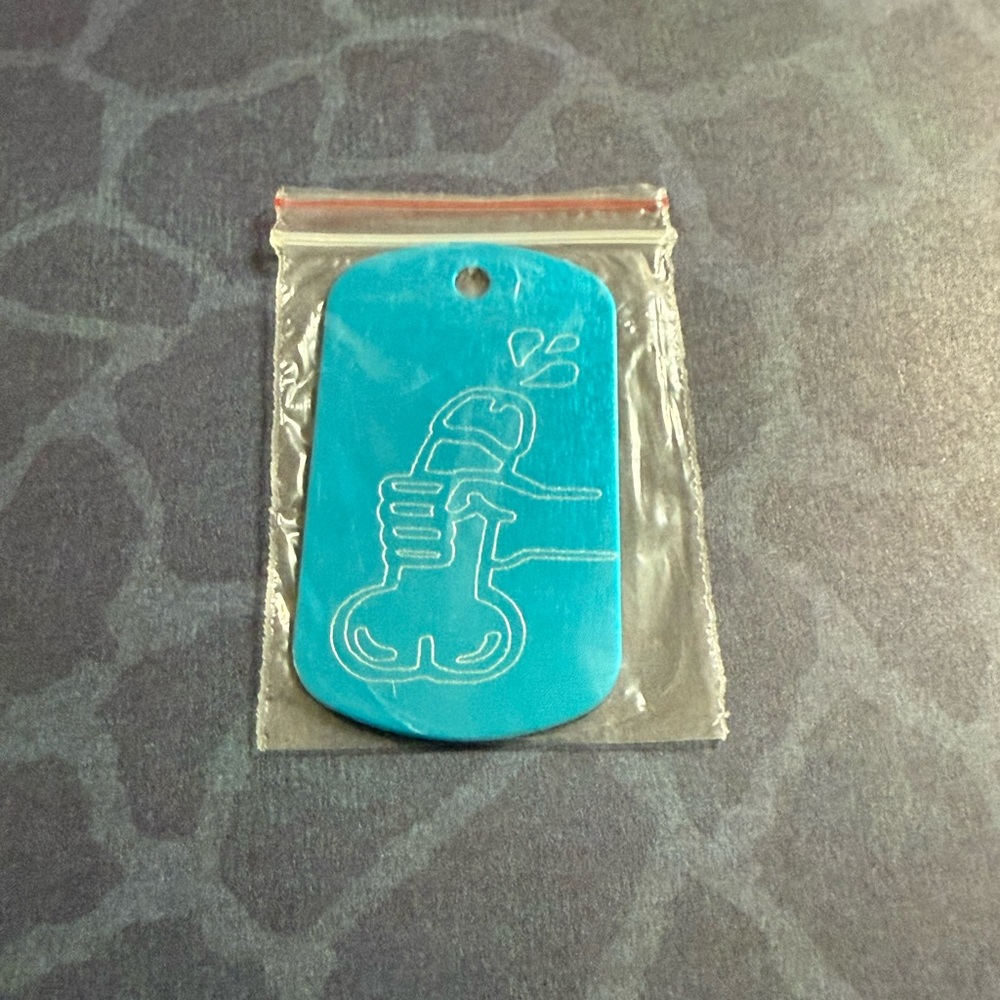 New funny gag gift penis handy balls dog tag necklace gay military cool nut ๐๐ฆ - Picture 3 of 3